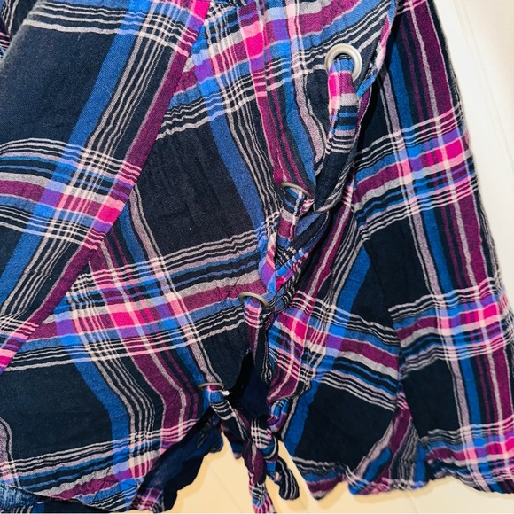 Free People Nordic Day plaid button down shirt - Picture 6 of 9